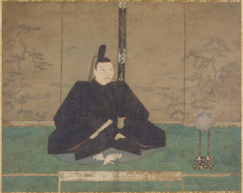 Gemälde des Shōgun in standesgemäßer Kleidung und Ausstattung