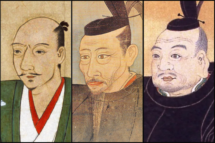Ausschnitt aus Portraitbildern der drei Männer: die Gesichter der drei Männer nebeneinander.